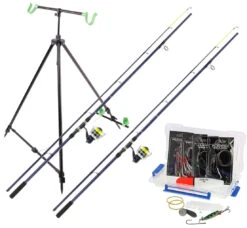 Beachcaster Combo Set: 2 Strandhengels, 2 Molens En Een Strandsteun -Exporteren Vis Kunsten Winkel 056308cb12b7bd86