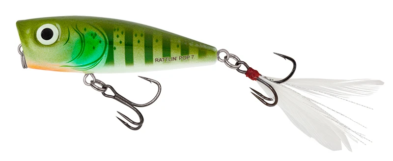 Salmo Rattlin Pop 7cm Surface Green Gill (incl. Rattles) 3 Salmo Rattlin Pop 7cm Surface Green Gill (incl. Rattles)