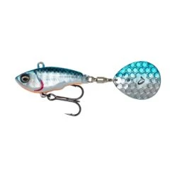 Savage Gear Fat Tail Spin (No Lead) 5,5cm (6,5g) Blue Silver