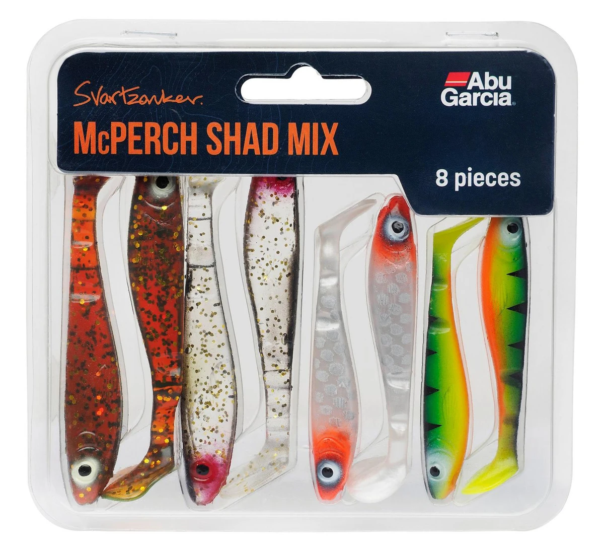 Abu Garcia Svartzonker McPerch Shad Mix (8 Stuks) 3 Abu Garcia Svartzonker McPerch Shad Mix (8 Stuks)