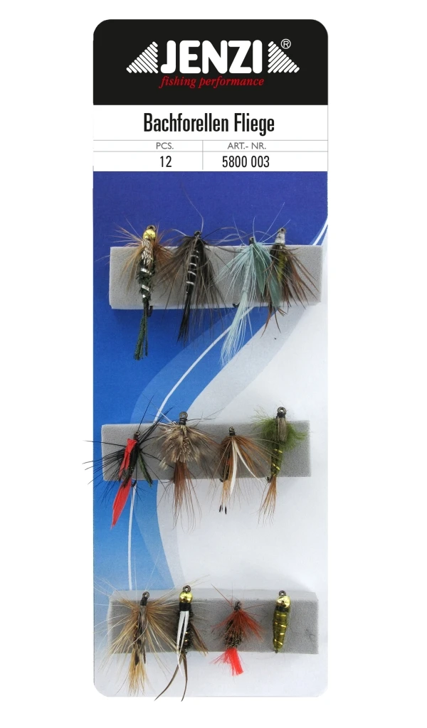 Jenzi Brook Trout Fly 12pcs 3 Jenzi Brook Trout Fly 12pcs