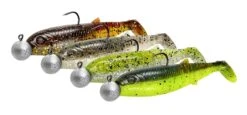 Savage Gear Cannibal Shad 10cm 9g+10g #3/0 Clearwater Mix (4 Stuks)