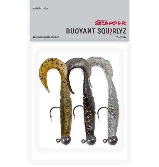 Korum Buoyant Squirlyz 8cm 5gr (3pcs) Natural 6 Korum Buoyant Squirlyz 8cm 5gr (3pcs) Natural - Afbeelding 4