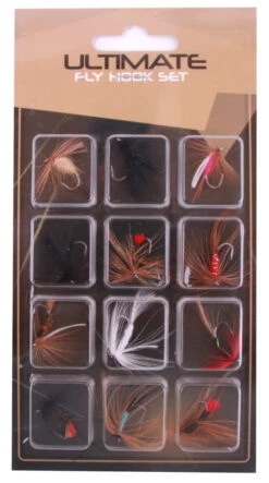Ultimate Fly Set, 12 Kunstvliegen! -Exporteren Vis Kunsten Winkel dd939eec89262085